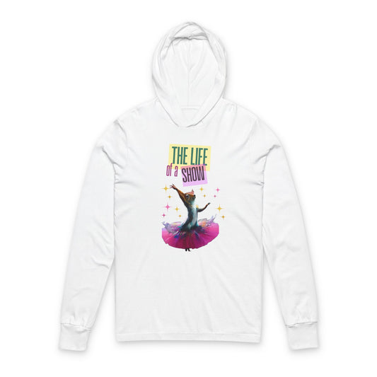 The Life of a Show Squirrel Graphic Hoodie LS Tee | Funny Novelty Apparel that Supports Animal Welfare