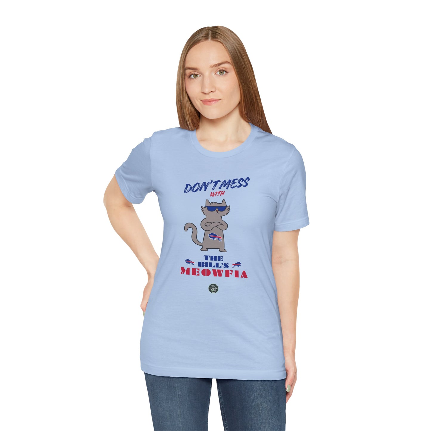 Buffalo Bills "Meowfia" Unisex Tee | Fun Classic Apparel to Support Animal Welfare