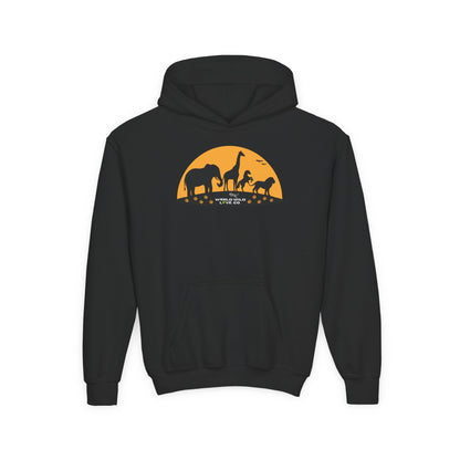 Youth Essential Heavy Blend Hooded Sweatshirt | Classic Apparel to Support Animal Welfare