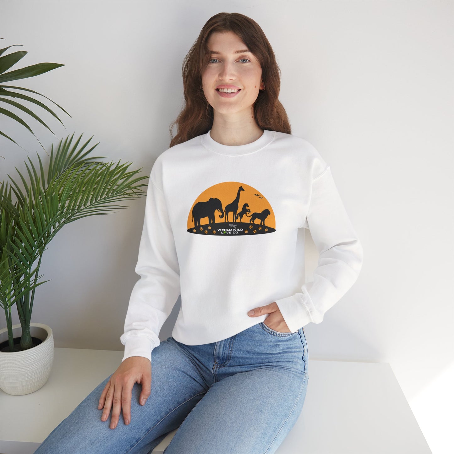WWL Essential Unisex Crewneck Sweatshirt | Classic Eco-Friendly Sustainable Apparel to Support Animal Welfare