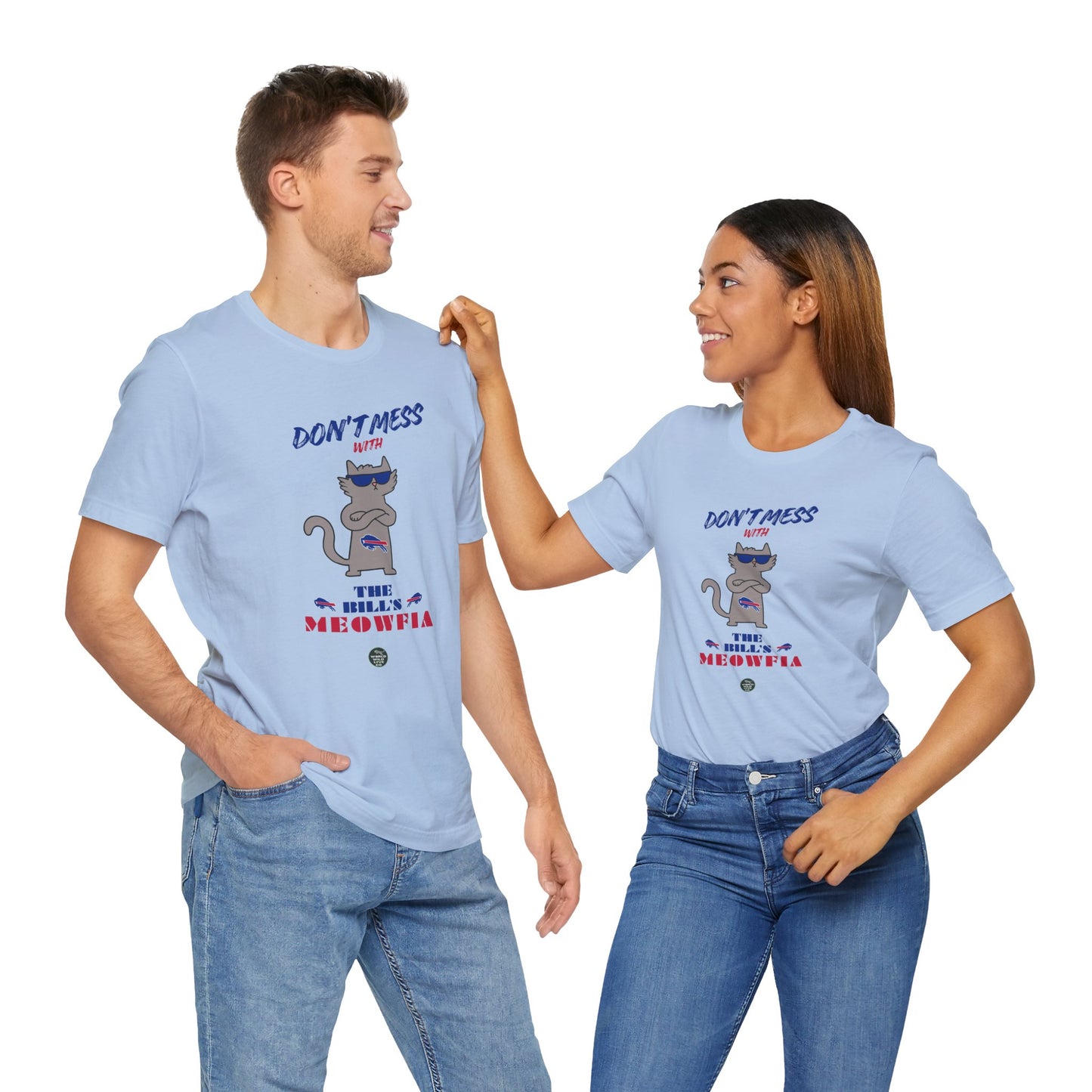 Buffalo Bills "Meowfia" Unisex Tee | Fun Classic Apparel to Support Animal Welfare