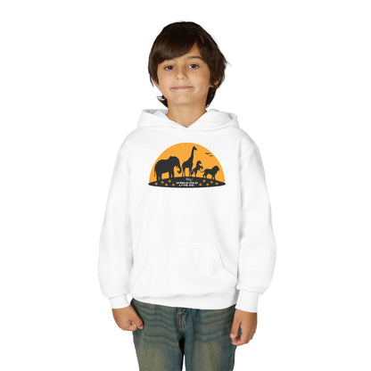 Youth Essential Heavy Blend Hooded Sweatshirt | Classic Apparel to Support Animal Welfare
