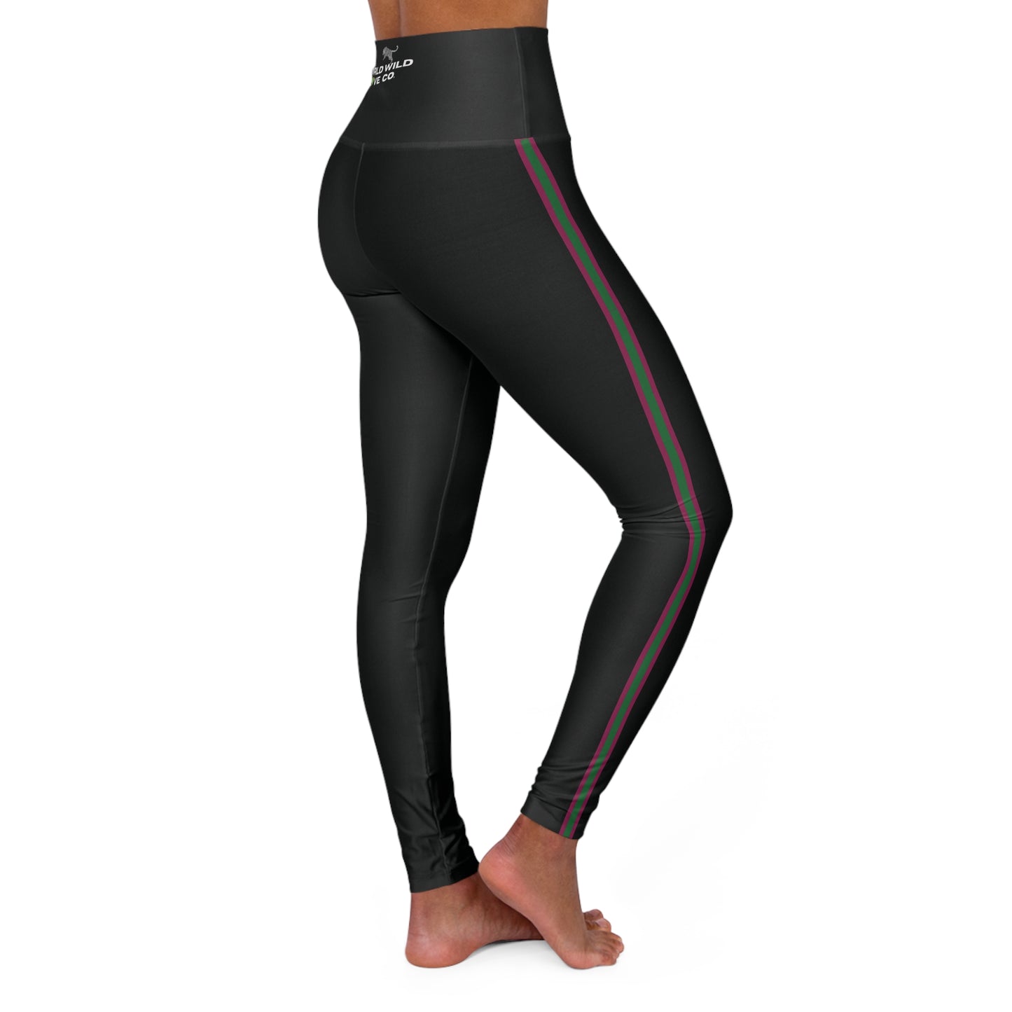 WWL Ladies High Waisted Yoga Pants |  Workout Athleisure Wear
