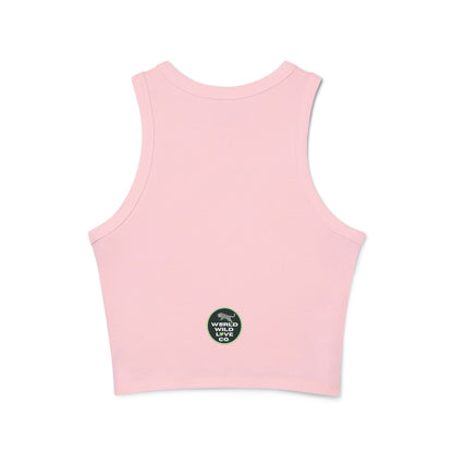 Horse Print Women's Micro Rib Racer Tank | Summer Fashion that Supports Animal Welfare