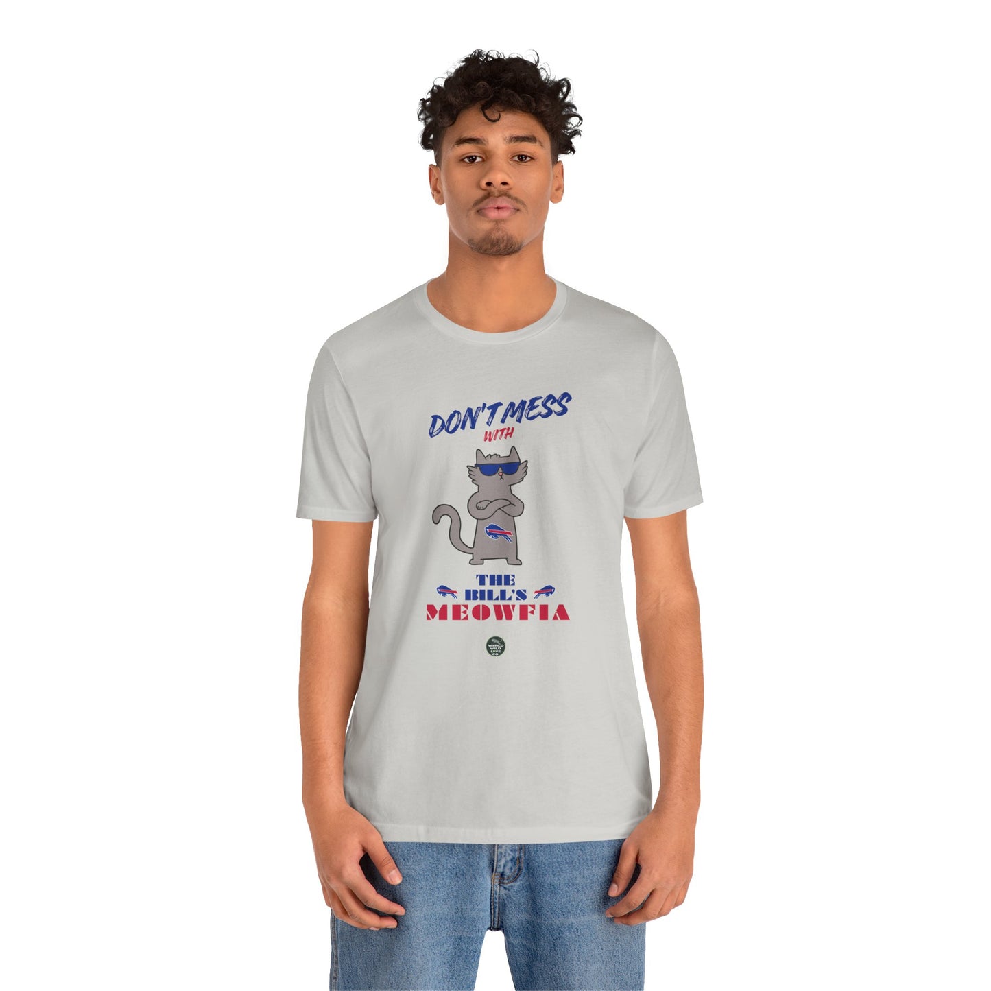 Buffalo Bills "Meowfia" Unisex Tee | Fun Classic Apparel to Support Animal Welfare