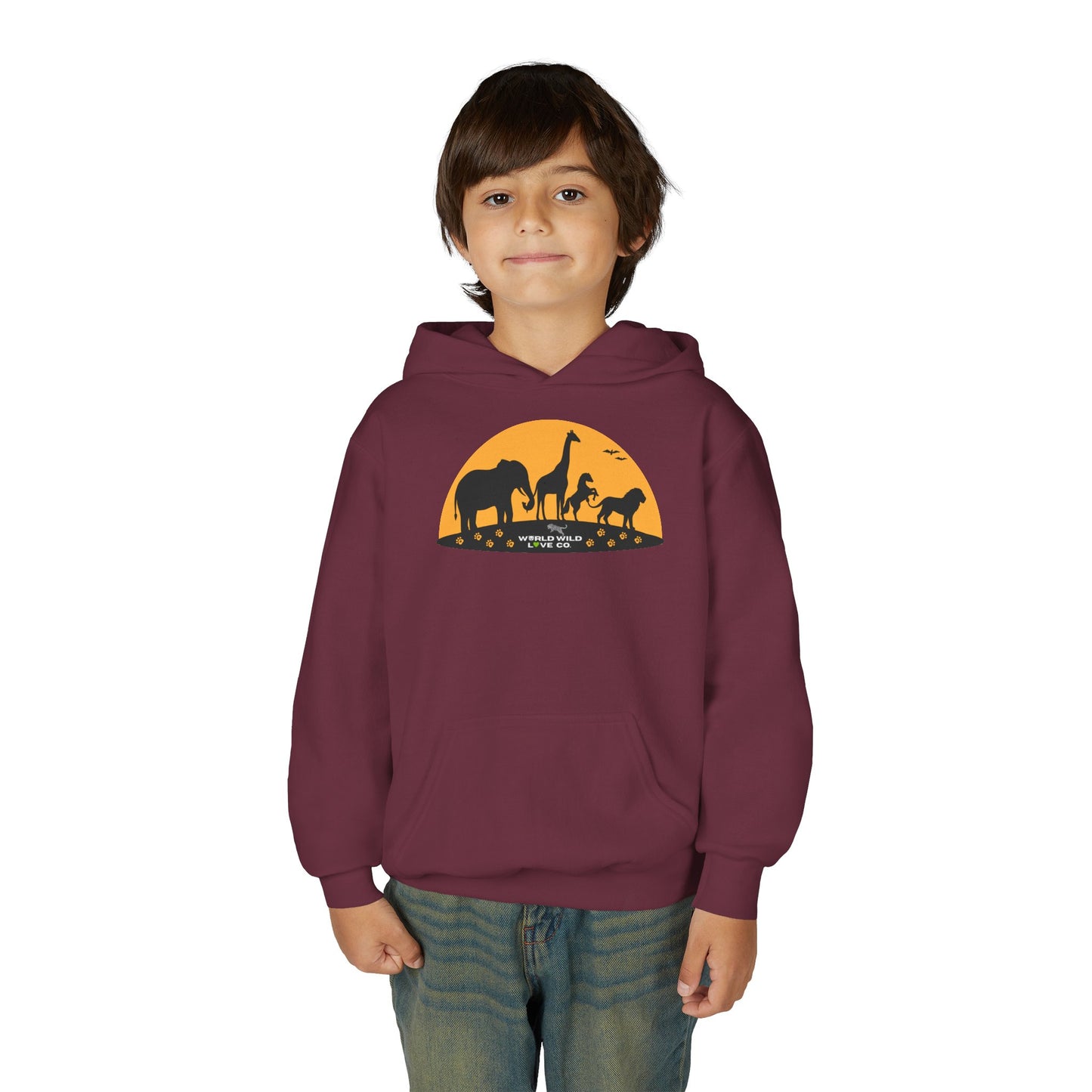 Youth Essential Heavy Blend Hooded Sweatshirt | Classic Apparel to Support Animal Welfare