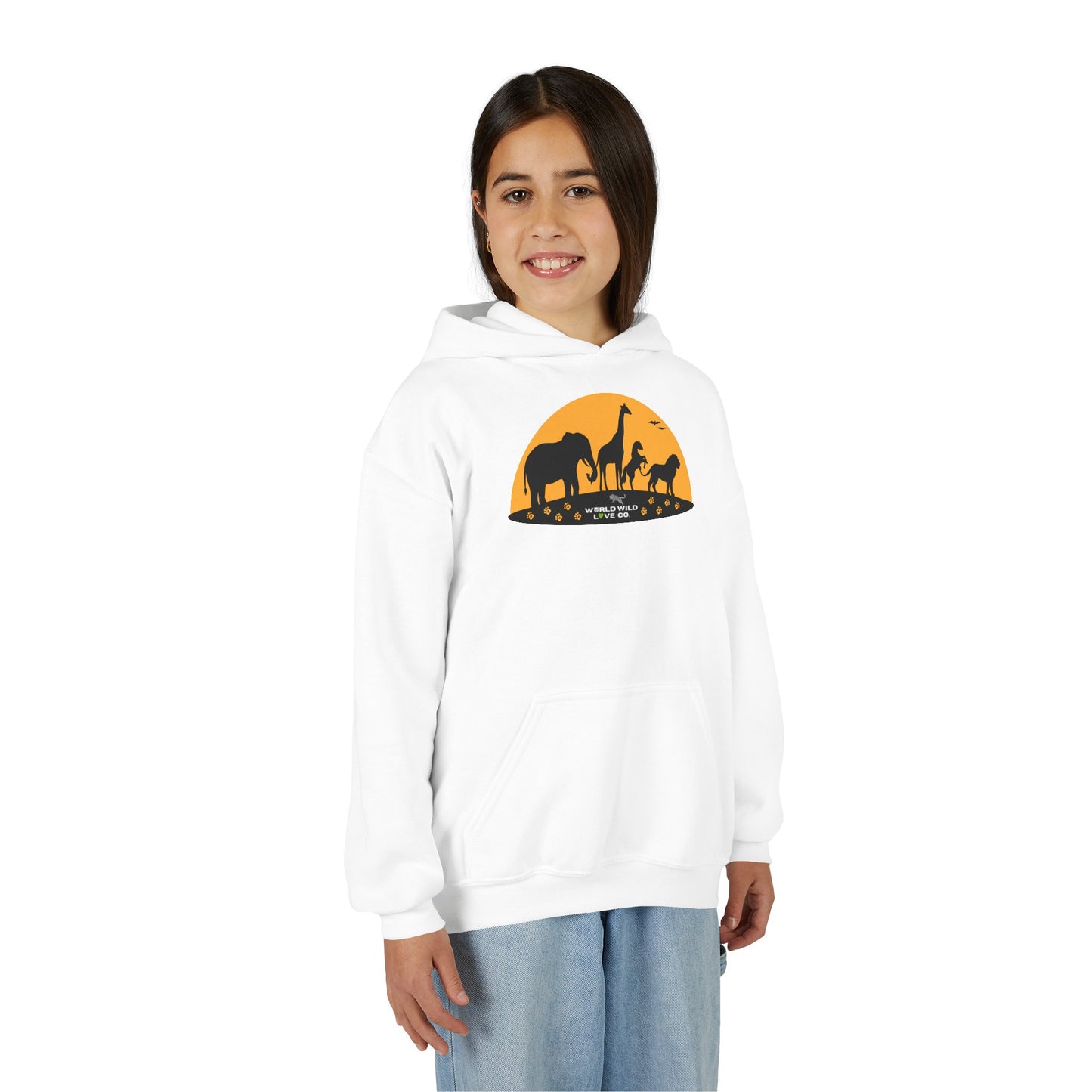 Youth Essential Heavy Blend Hooded Sweatshirt | Classic Apparel to Support Animal Welfare