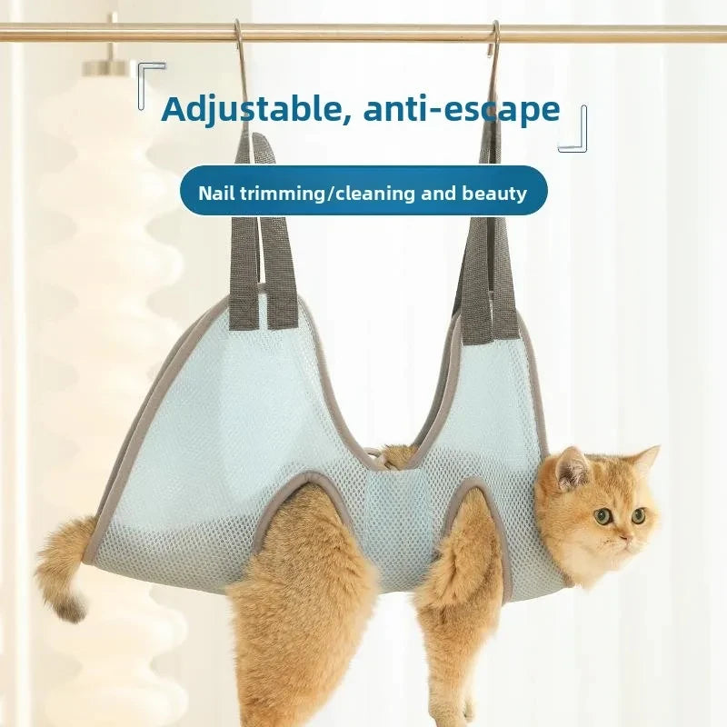 Cat Dog Grooming Nail Cutting Anti Scratch Bite Fixed Bag Bath Trimming Restraint Bag Pet Beauty Hammock Hanging Pet Supply Set