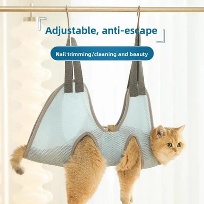 Cat Dog Grooming Nail Cutting Anti Scratch Bite Fixed Bag Bath Trimming Restraint Bag Pet Beauty Hammock Hanging Pet Supply Set