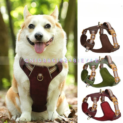 Retro Leather Pet Harness