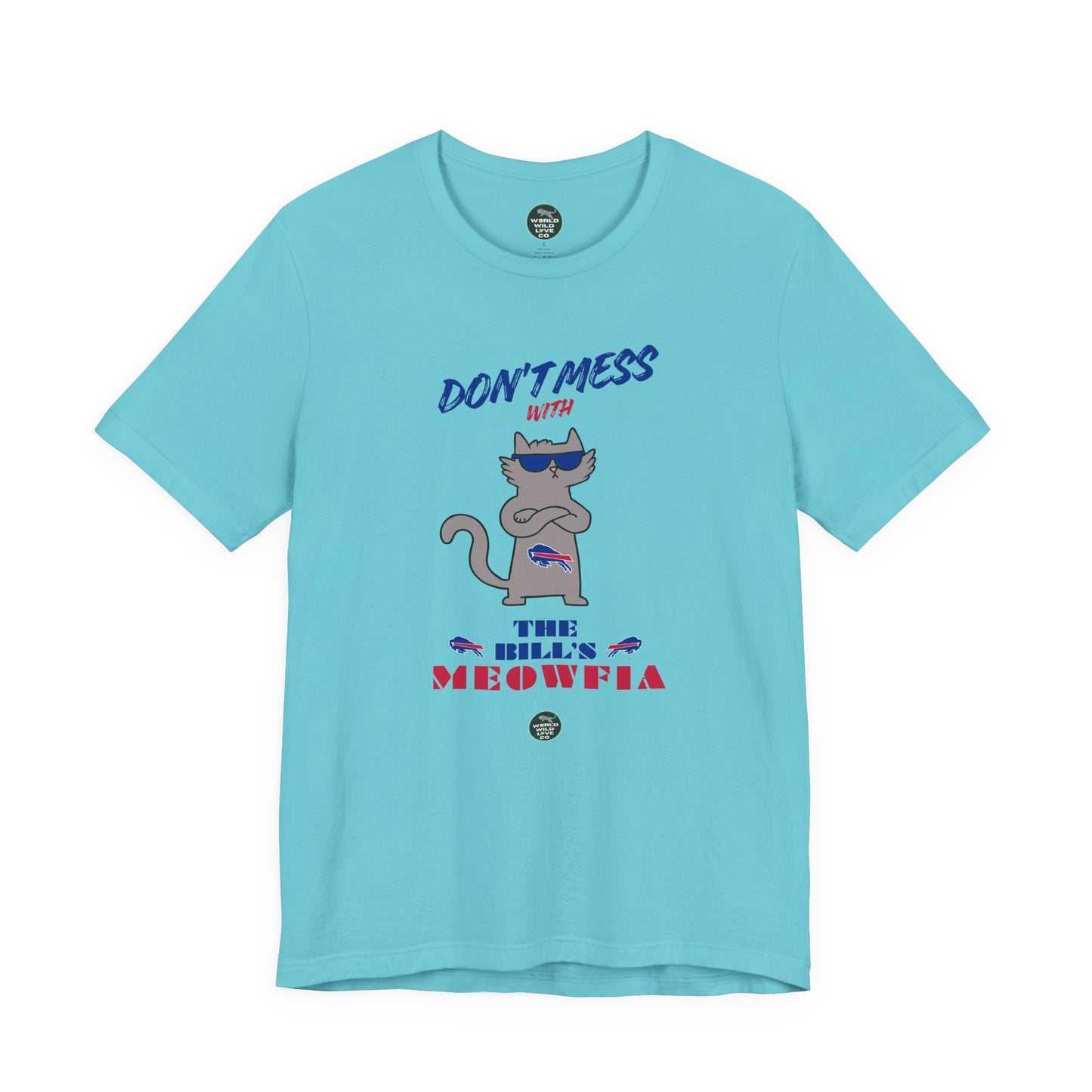 Buffalo Bills "Meowfia" Unisex Tee | Fun Classic Apparel to Support Animal Welfare