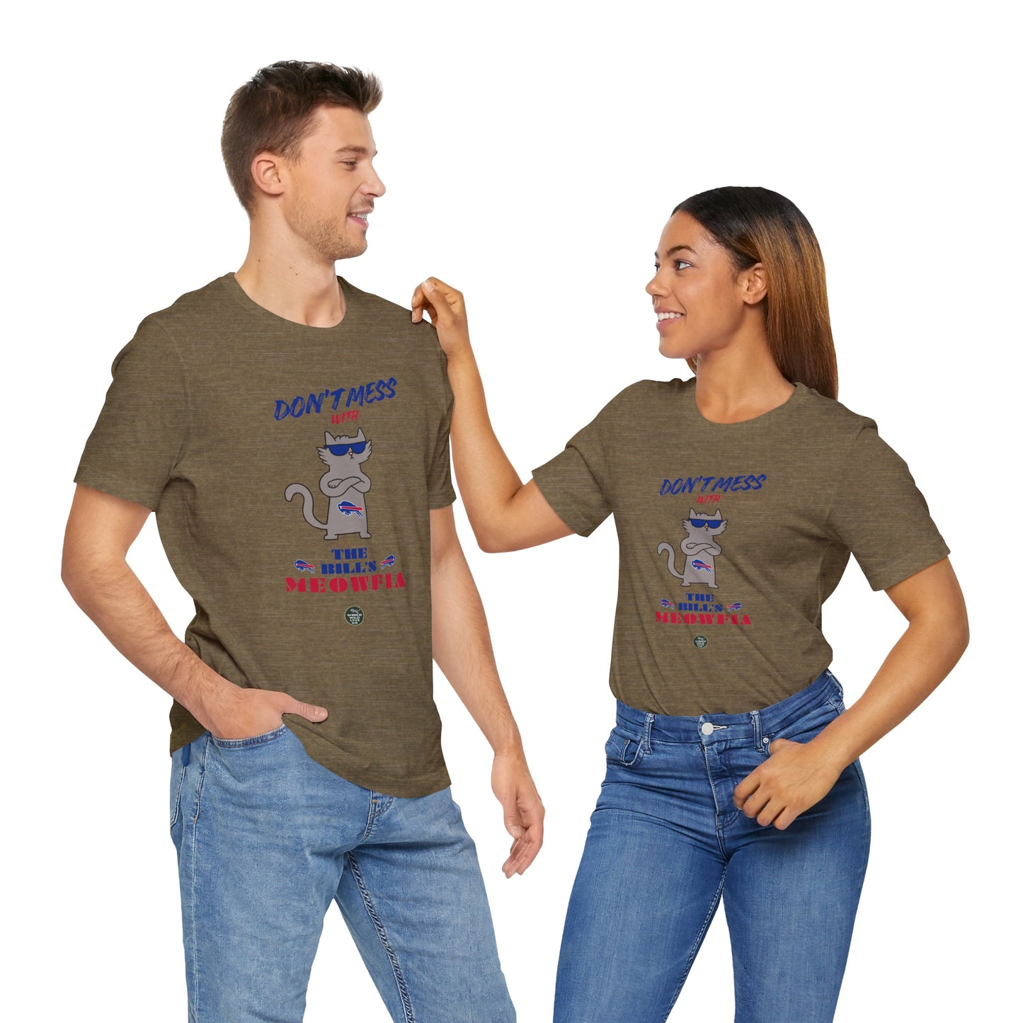 Buffalo Bills "Meowfia" Unisex Tee | Fun Classic Apparel to Support Animal Welfare