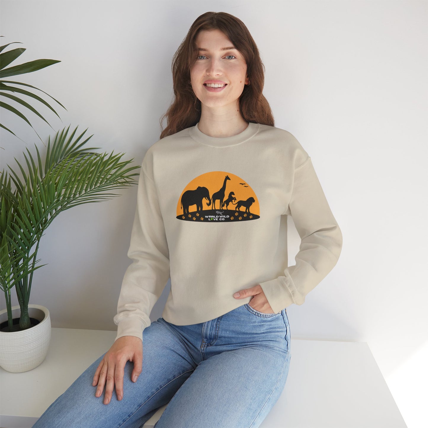 WWL Essential Unisex Crewneck Sweatshirt | Classic Eco-Friendly Sustainable Apparel to Support Animal Welfare