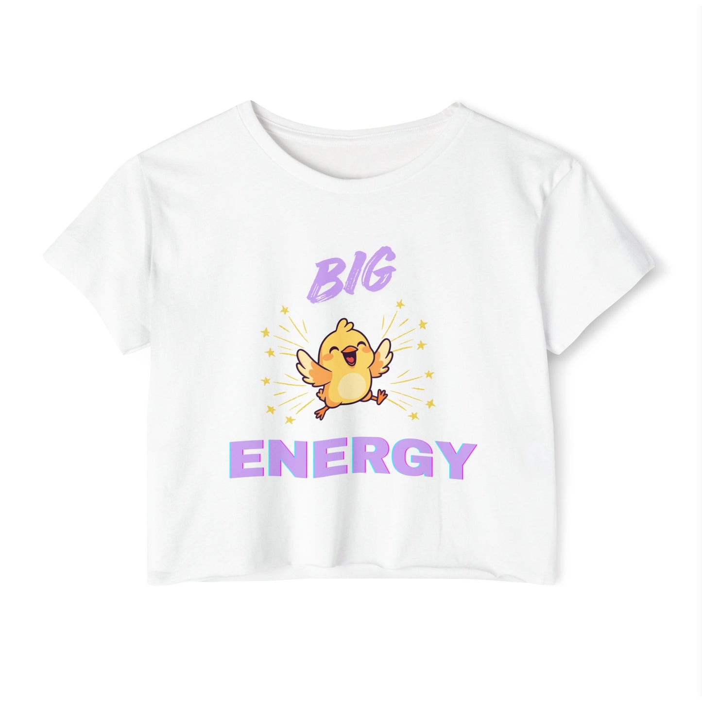 Women's Crop Top — "Big Chick Energy" Cute Festival Tee