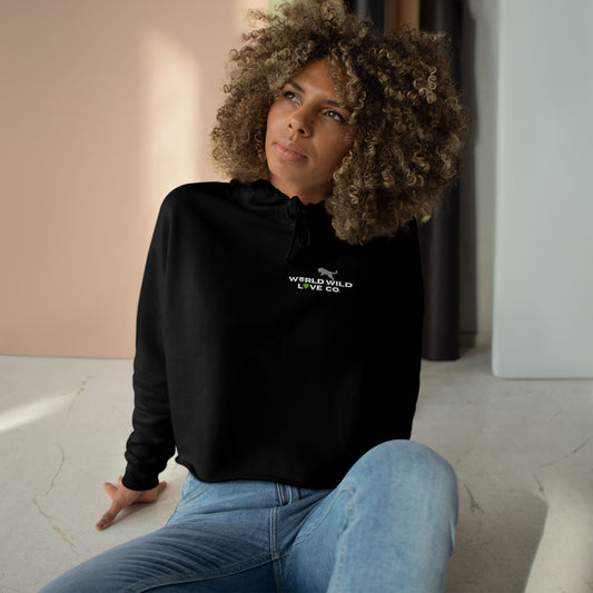 WWL Essential Women's Cropped Hoodie | Classic Eco-Friendly Apparel to Support Animal Welfare