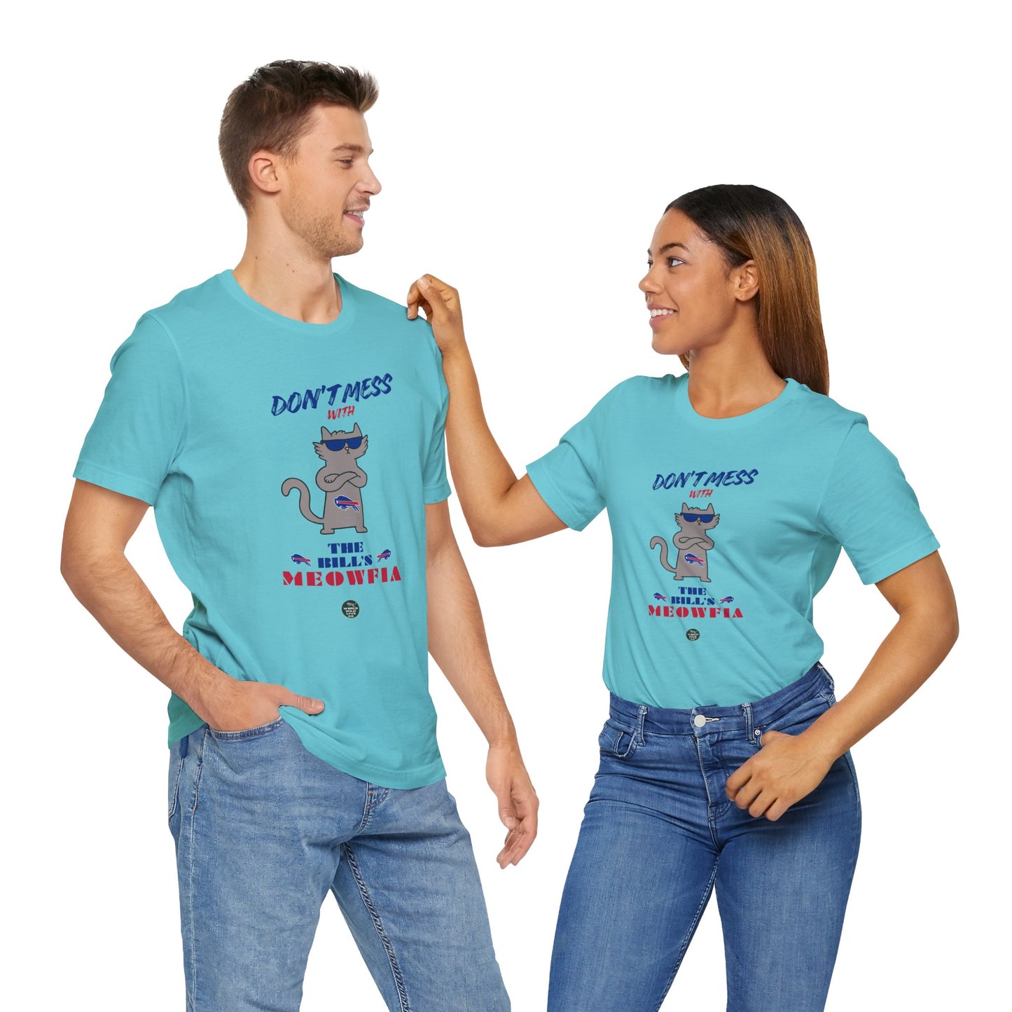 Buffalo Bills "Meowfia" Unisex Tee | Fun Classic Apparel to Support Animal Welfare