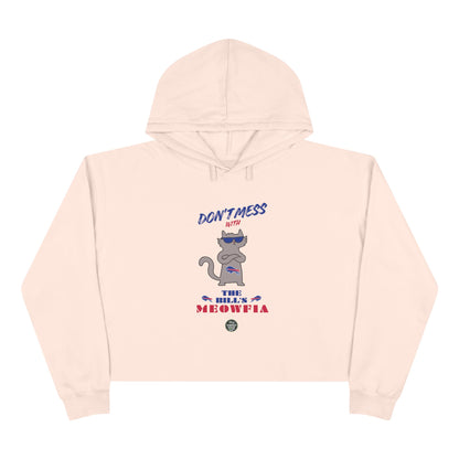 Buffalo Bills "Moewfia" Women's Cropped Hoodie | Classic Eco-Friendly Apparel to Support Animal Welfare