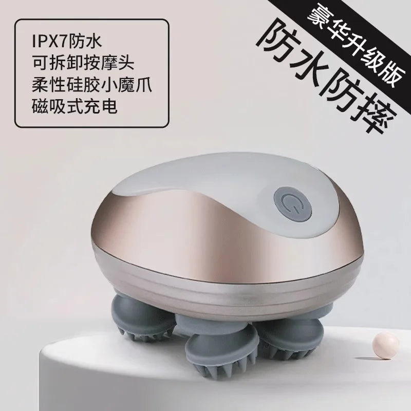 Electric Cat Head Massager Pet Grooming Tool Relaxation Device for Cats Dogs Headwear with Soothing Function