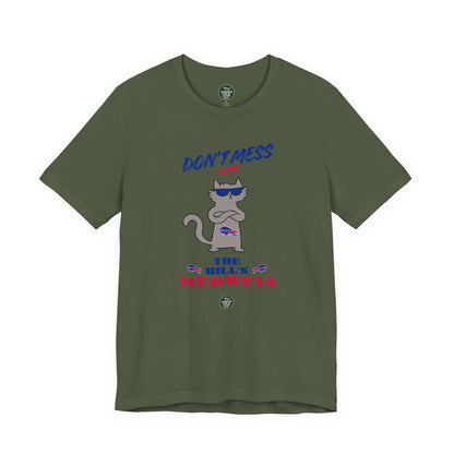 Buffalo Bills "Meowfia" Unisex Tee | Fun Classic Apparel to Support Animal Welfare