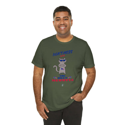 Buffalo Bills "Meowfia" Unisex Tee | Fun Classic Apparel to Support Animal Welfare