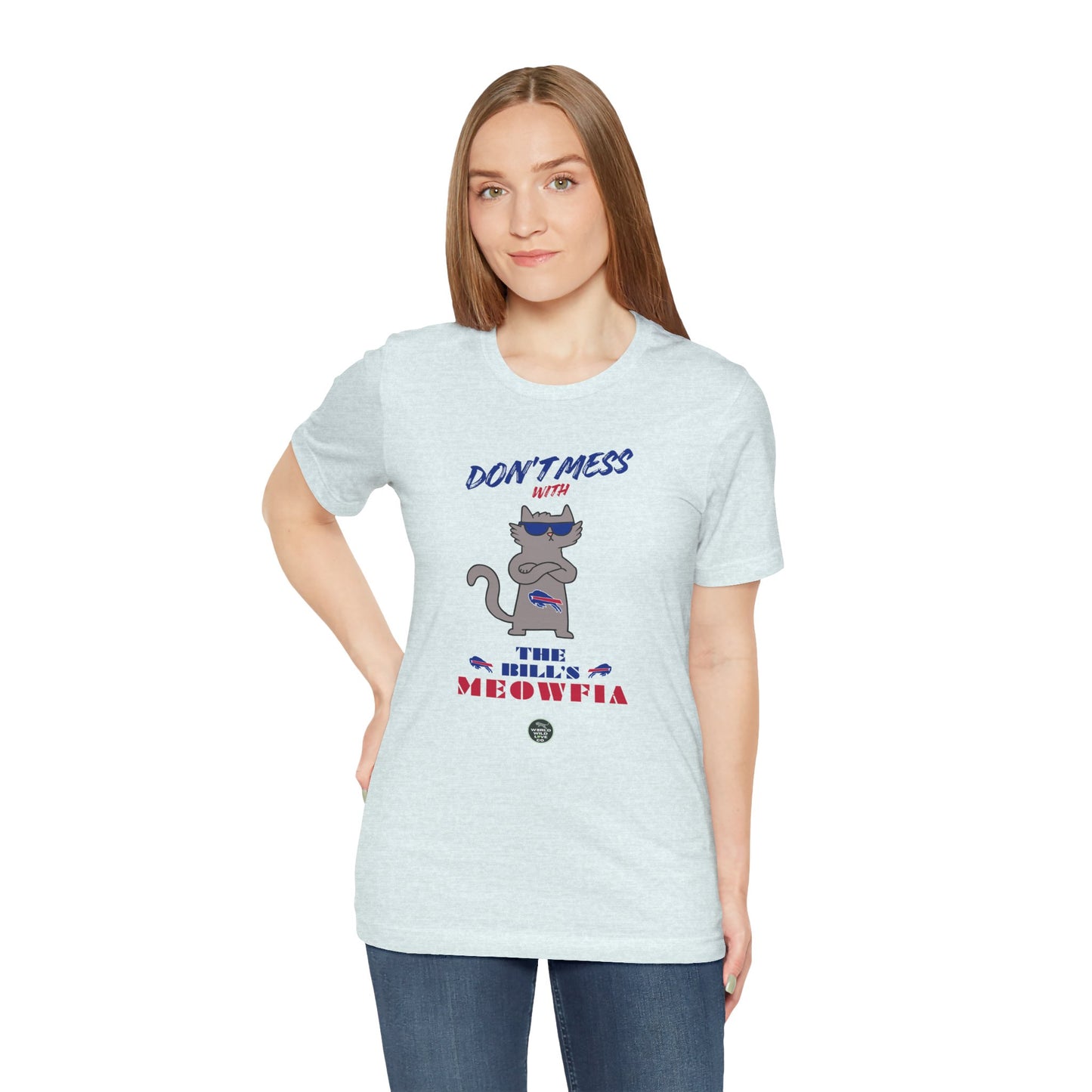 Buffalo Bills "Meowfia" Unisex Tee | Fun Classic Apparel to Support Animal Welfare