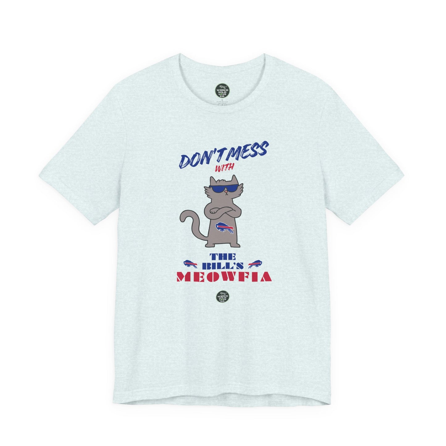 Buffalo Bills "Meowfia" Unisex Tee | Fun Classic Apparel to Support Animal Welfare