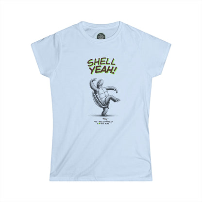 Women's Graphic Turtle Tee | Fun Novelty Animal Inspired Apparel | Shell Yeah!