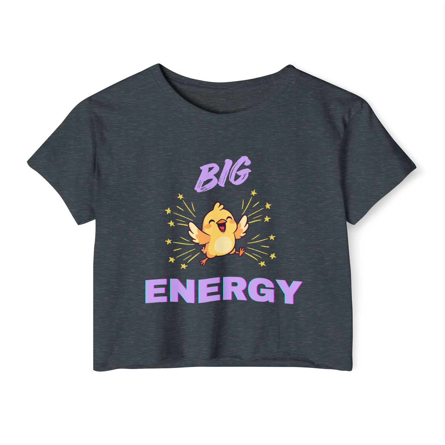 Women's Crop Top — "Big Chick Energy" Cute Festival Tee