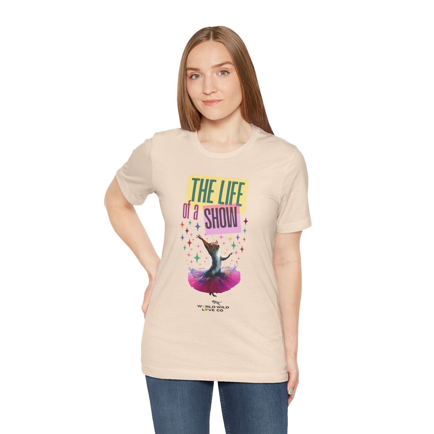 "The Life of a Show Squirrel" Graphic Tee | Funny Novelty Apparel that Supports Animal Welfare