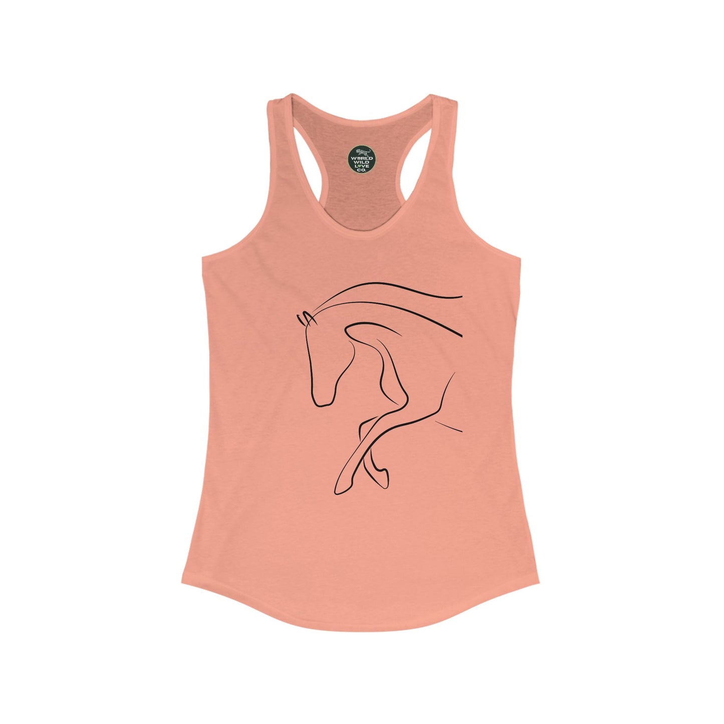 Horse Print Women's Racerback Tank | Classic style that supports animal welfare