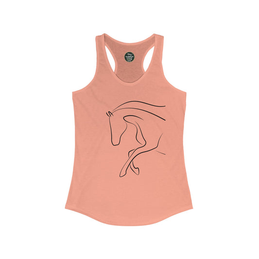 Horse Print Women's Racerback Tank | Classic style that supports animal welfare