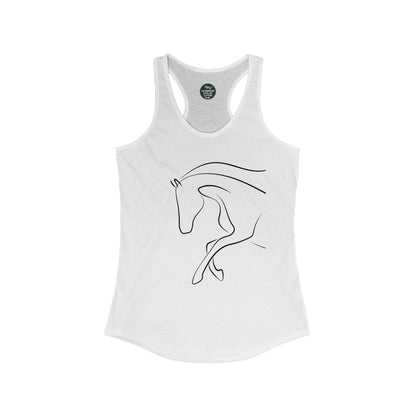 Horse Print Women's Racerback Tank | Classic style that supports animal welfare