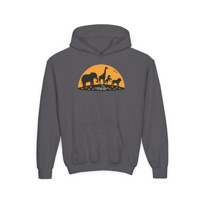 Youth Essential Heavy Blend Hooded Sweatshirt | Classic Apparel to Support Animal Welfare
