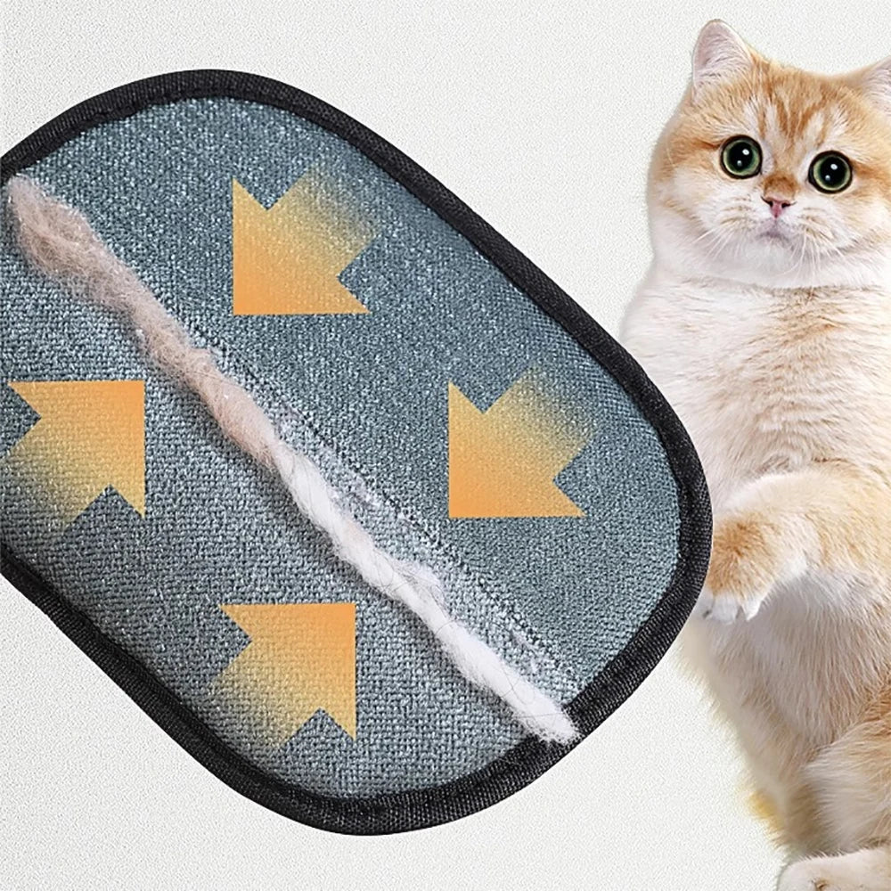 Removes Lint Gloves,Clothes Pet Hair Removal Gloves Double Sided Reusable Grooming Tool for Dogs Cat Fur Static Cleaning Gloves