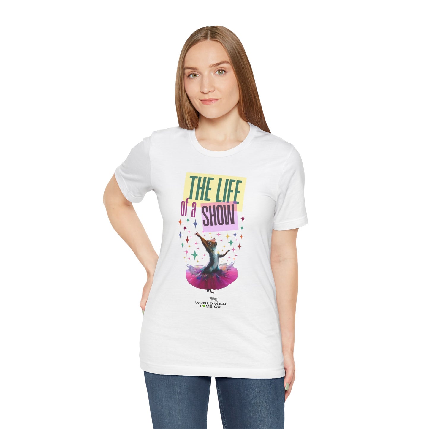 "The Life of a Show Squirrel" Graphic Tee | Funny Novelty Apparel that Supports Animal Welfare
