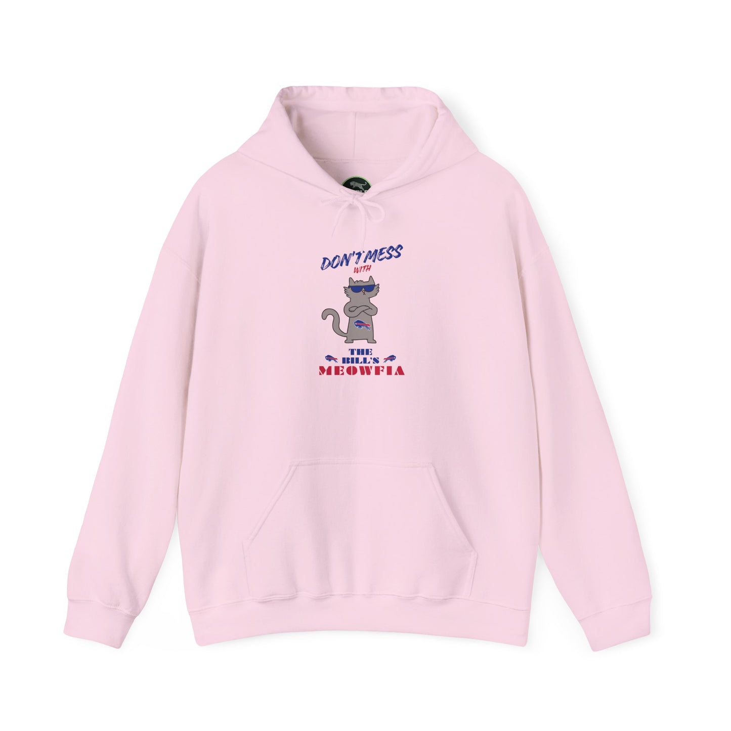 Buffalo Bills "Meowfia" Unisex Hoodie  | Fun Classic Eco-Friendly Apparel that Supports Animal Welfare