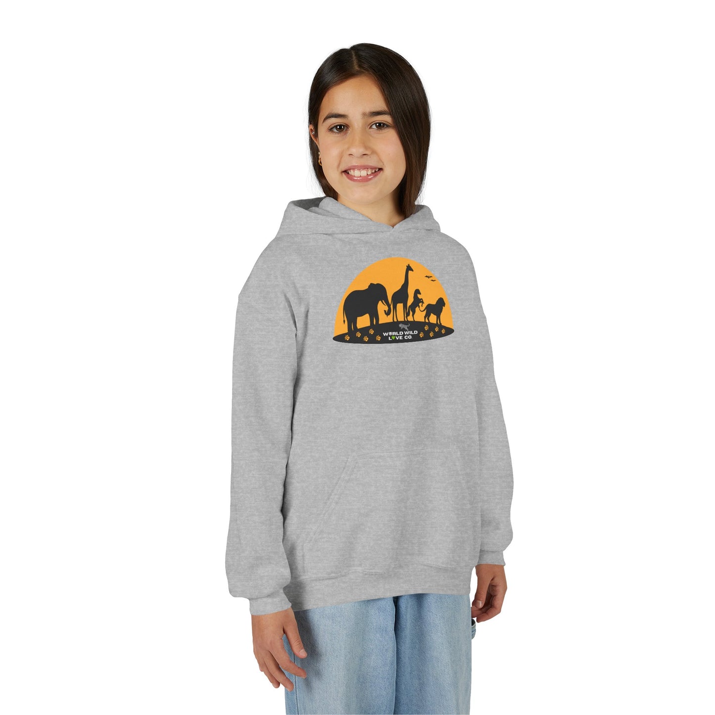 Youth Essential Heavy Blend Hooded Sweatshirt | Classic Apparel to Support Animal Welfare
