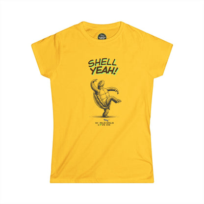 Women's Graphic Turtle Tee | Fun Novelty Animal Inspired Apparel | Shell Yeah!