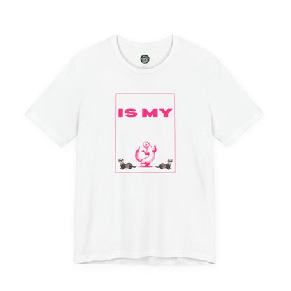 "My Ferret is My Cardio" Unisex Tee | Funny Novelty Apparel that Supports Animal Welfare | World Wild Love Co.