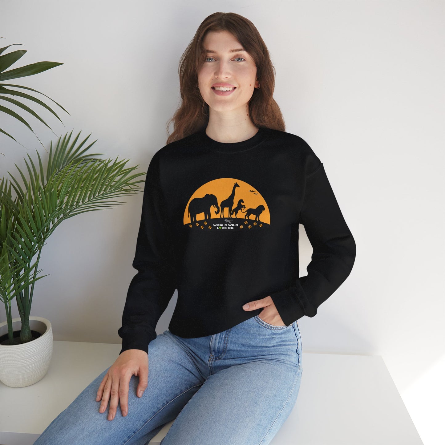 WWL Essential Unisex Crewneck Sweatshirt | Classic Eco-Friendly Sustainable Apparel to Support Animal Welfare