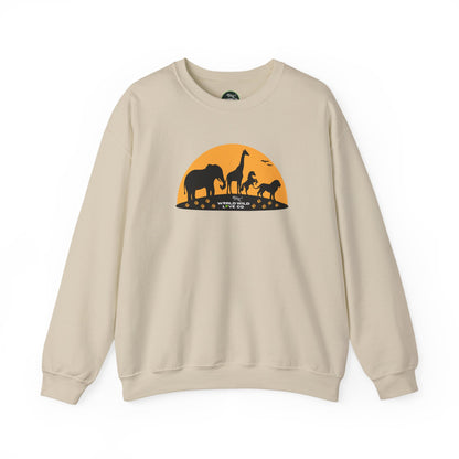WWL Essential Unisex Crewneck Sweatshirt | Classic Eco-Friendly Sustainable Apparel to Support Animal Welfare