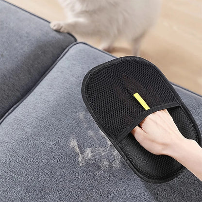 Removes Lint Gloves,Clothes Pet Hair Removal Gloves Double Sided Reusable Grooming Tool for Dogs Cat Fur Static Cleaning Gloves