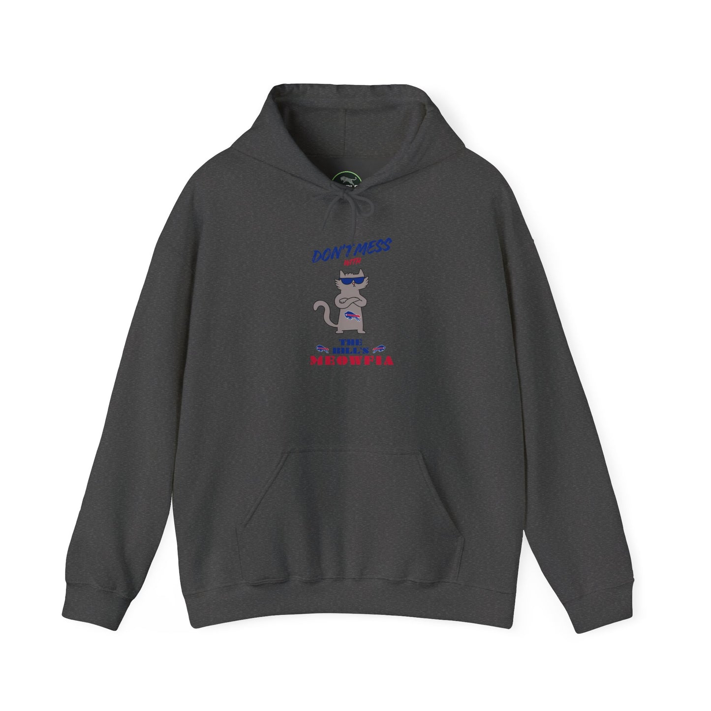 Buffalo Bills "Meowfia" Unisex Hoodie  | Fun Classic Eco-Friendly Apparel that Supports Animal Welfare