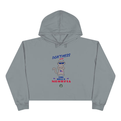 Buffalo Bills "Moewfia" Women's Cropped Hoodie | Classic Eco-Friendly Apparel to Support Animal Welfare