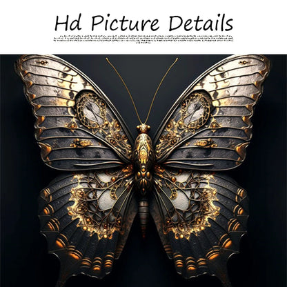 Modern Metallic Wildlife Canvas Painting | Stylish Home accent for Animal lovers