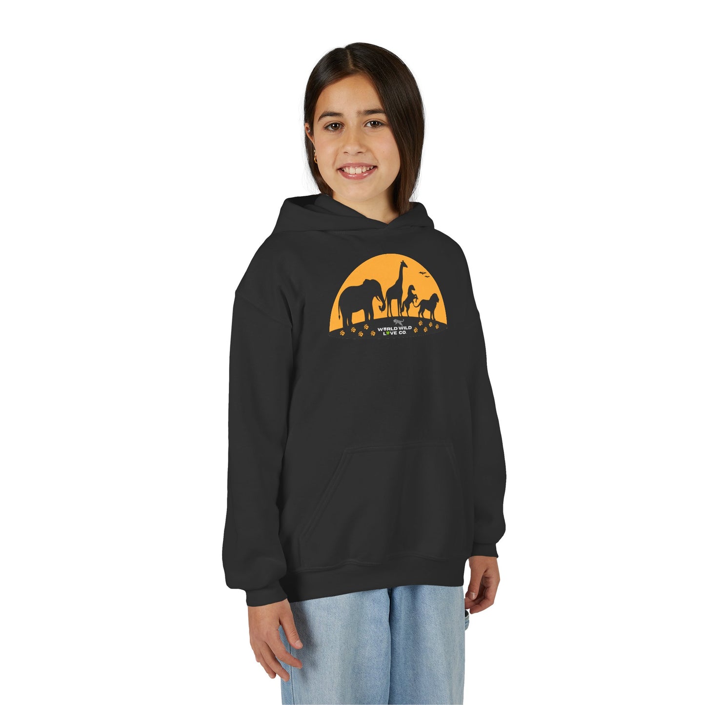Youth Essential Heavy Blend Hooded Sweatshirt | Classic Apparel to Support Animal Welfare