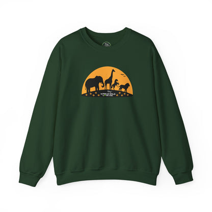 WWL Essential Unisex Crewneck Sweatshirt | Classic Eco-Friendly Sustainable Apparel to Support Animal Welfare