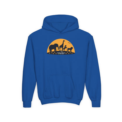 Youth Essential Heavy Blend Hooded Sweatshirt | Classic Apparel to Support Animal Welfare