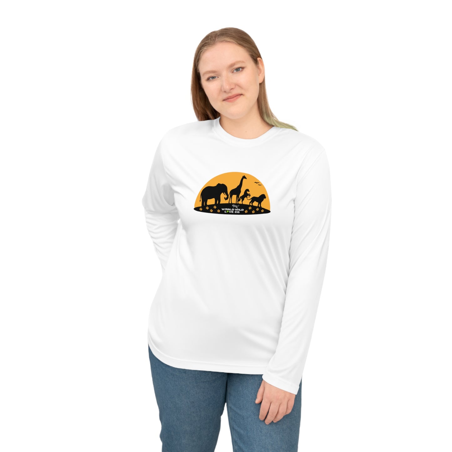 WWL Essential Unisex Performance Long Sleeve Sport Shirt | Classic Athleisure Apparel to Support Animal Welfare