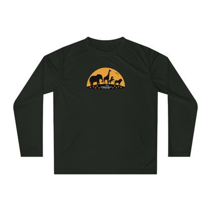 WWL Essential Unisex Performance Long Sleeve Sport Shirt | Classic Athleisure Apparel to Support Animal Welfare